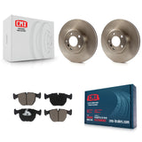 Front Disc Brake Rotors And Ceramic Pads Kit For BMW X5