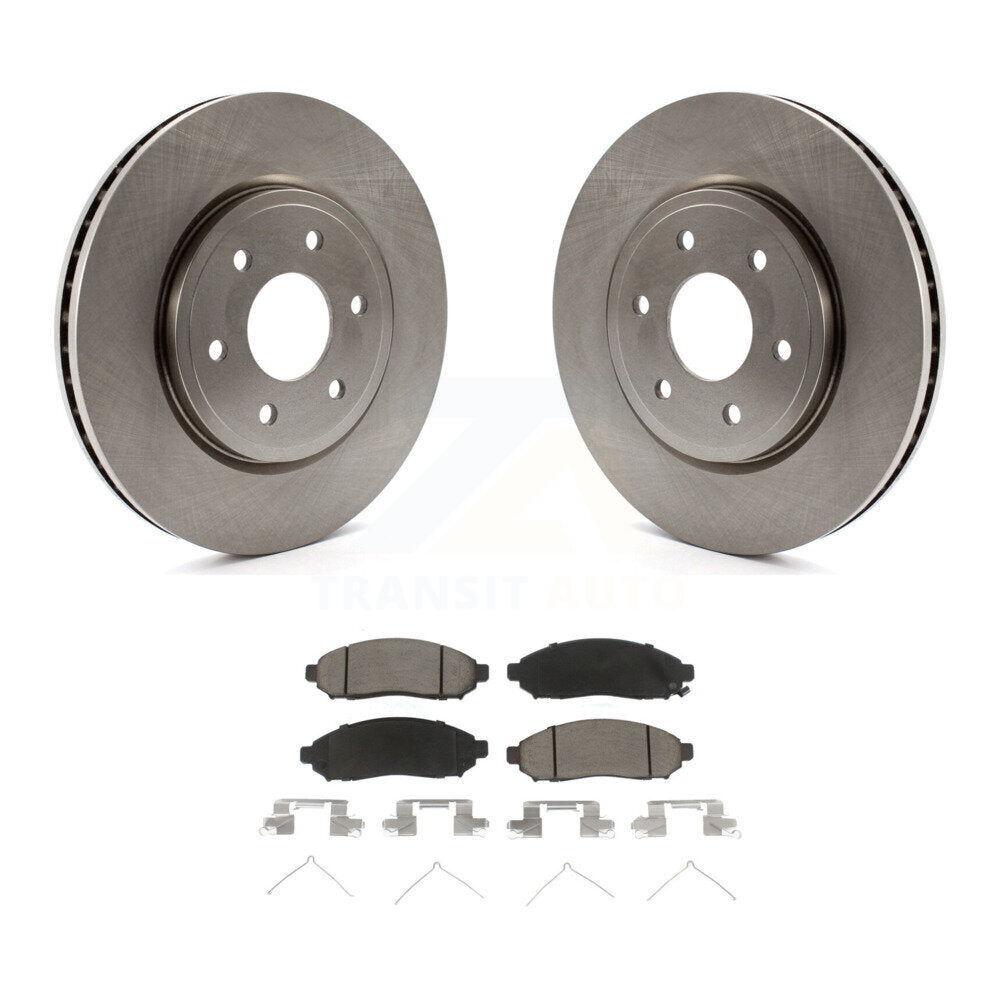 Front Brake Rotor & Ceramic Pad Kit For Nissan Frontier Pathfinder Xterra Suzuki