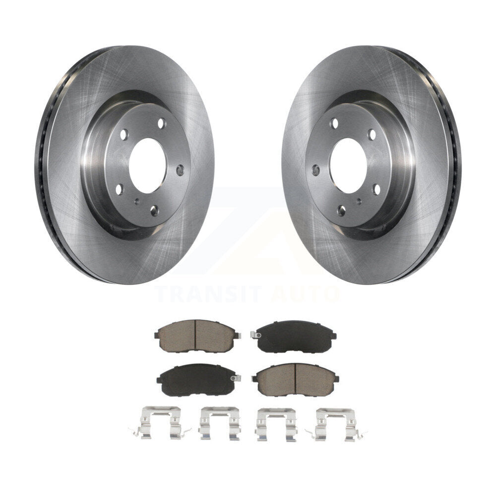 Front Disc Brake Rotors And Ceramic Pads Kit For INFINITI G35 Nissan 350Z