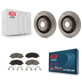 [Front] 2012 Chrysler 200 Dodge Avenger Premium OE Brake Rotors & Ceramic Pads Kit For Max Braking
