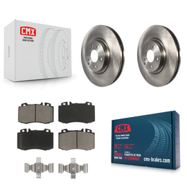 Front Disc Brake Rotors And Ceramic Pads Kit For Mercedes-Benz C230 C320 SLK350