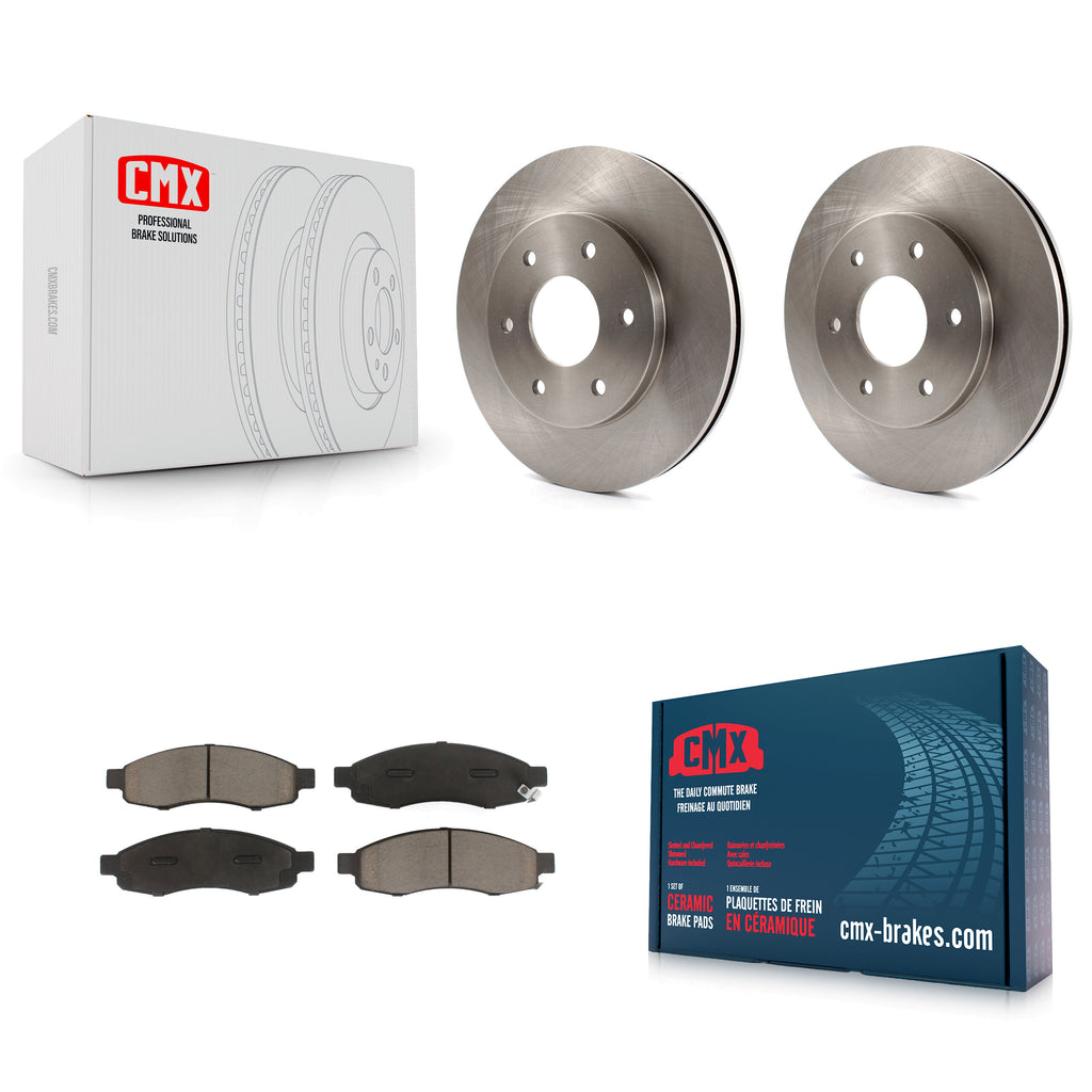 Front Brake Rotors & Ceramic Pad Kit For Nissan Titan Pathfinder Armada INFINITI