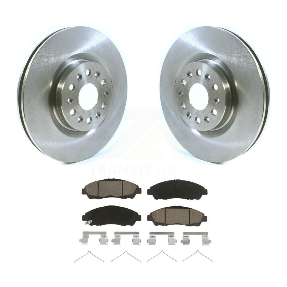 Front Disc Brake Rotors And Ceramic Pads Kit For Cadillac XT5 Buick Enclave XT6