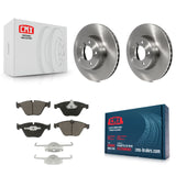 Front Brake Rotor Ceramic Pad Kit For BMW 530i 528i 525i 530xi 535xi xDrive 535i
