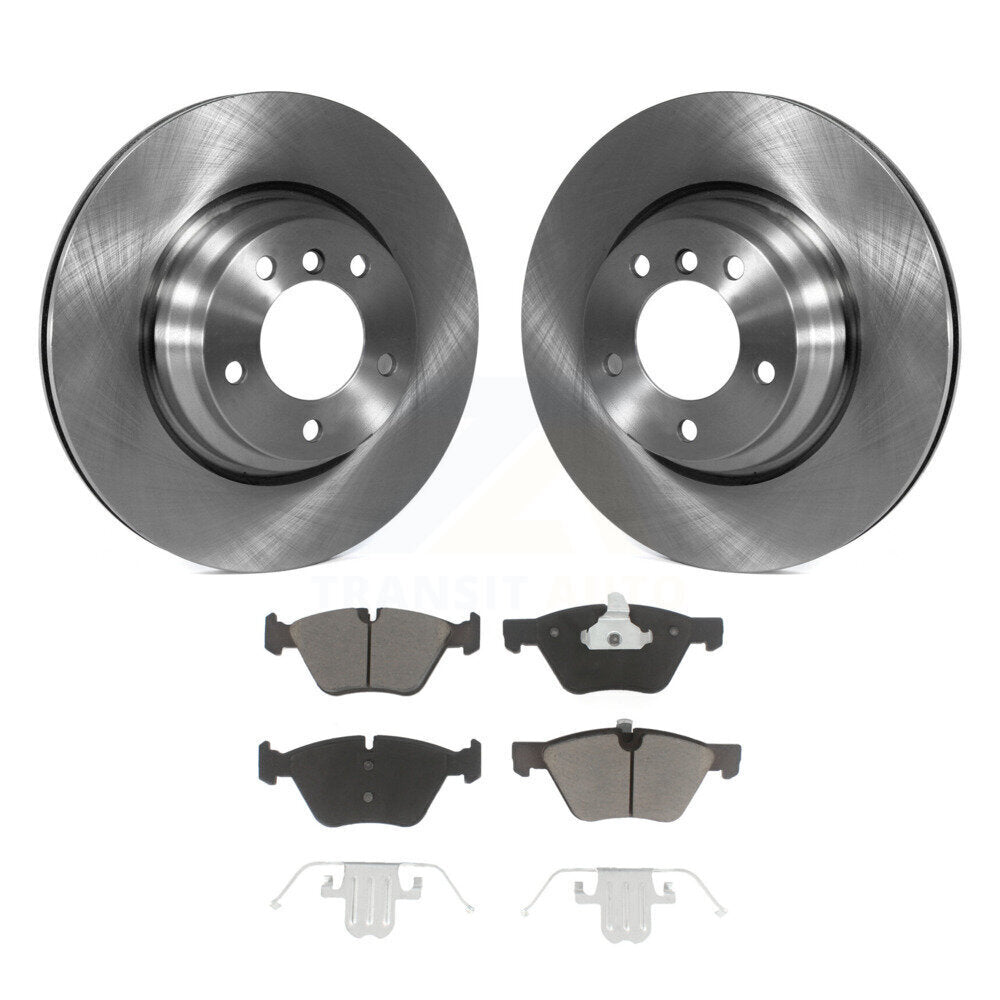 Front Disc Brake Rotors And Ceramic Pads Kit For BMW 330i 330xi X1