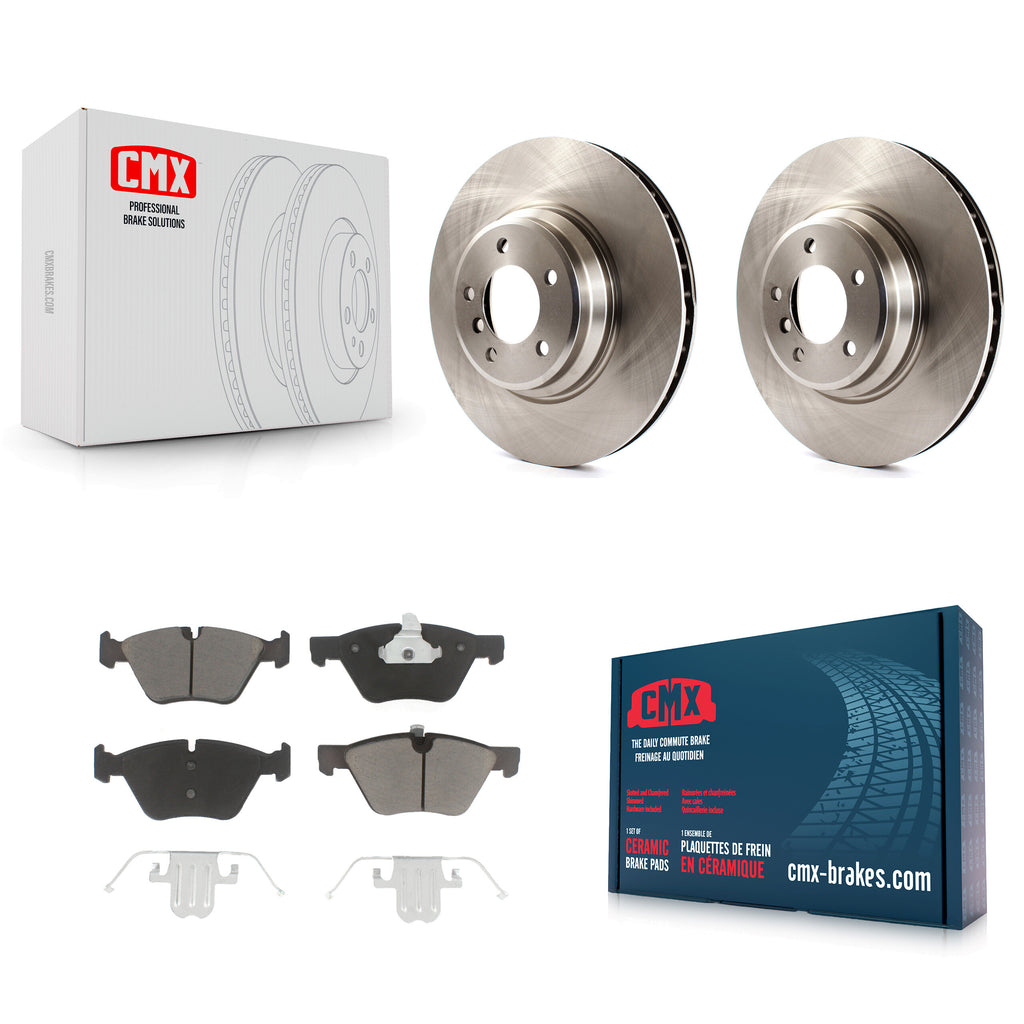 [Front] 2007 BMW 335xi Premium OE Brake Rotors & Ceramic Pads Kit For Max Braking