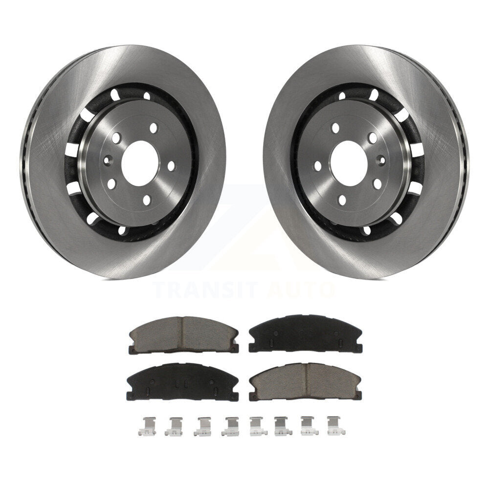 Front Brake Rotor & Ceramic Pad Kit For Ford Explorer Taurus Flex Police Utility