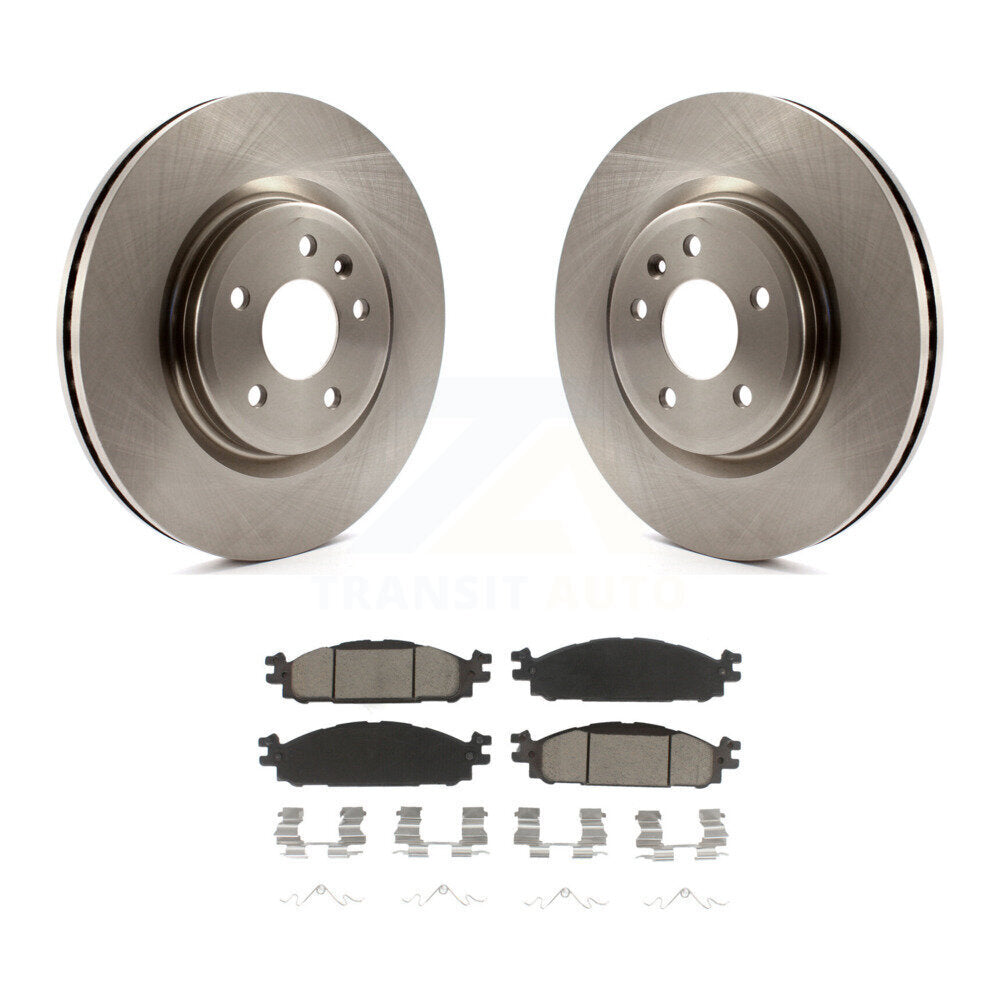 Front Brake Rotors Ceramic Pad Kit For Ford Explorer Taurus Flex Lincoln MKT MKS