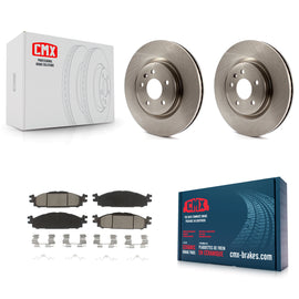 Front Brake Rotors Ceramic Pad Kit For Ford Explorer Taurus Flex Lincoln MKT MKS