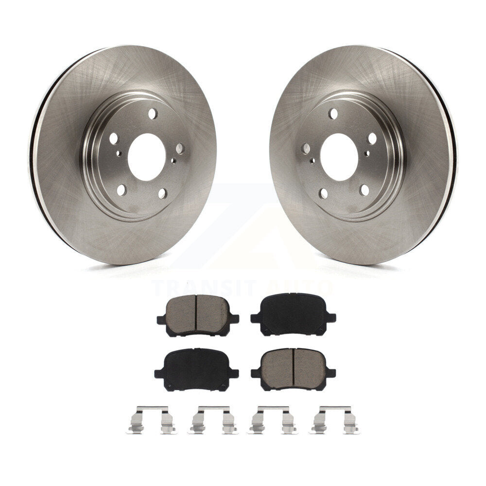 Front Disc Brake Rotors And Ceramic Pads Kit For 1999-2001 Lexus RX300