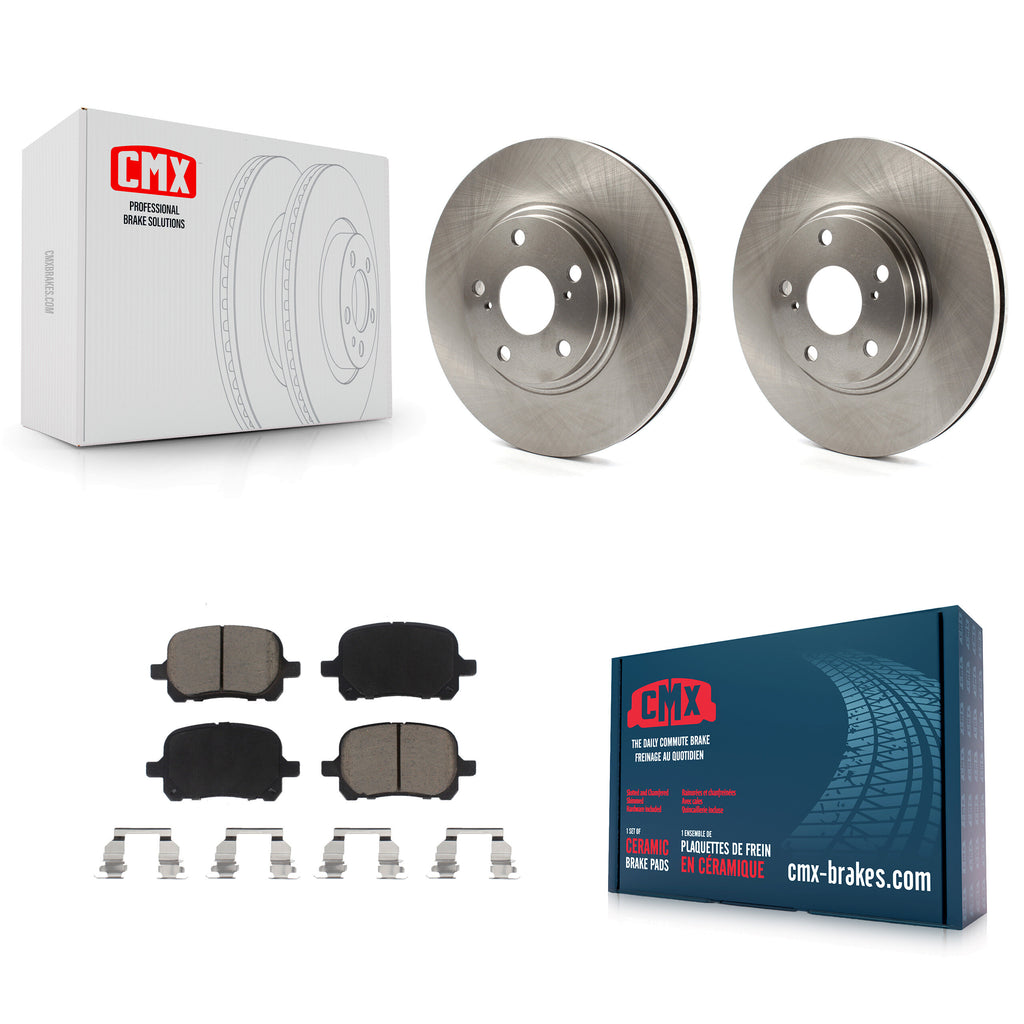 [Front] 1999-2001 Lexus RX300 Premium OE Brake Rotors & Ceramic Pads Kit For Max Braking