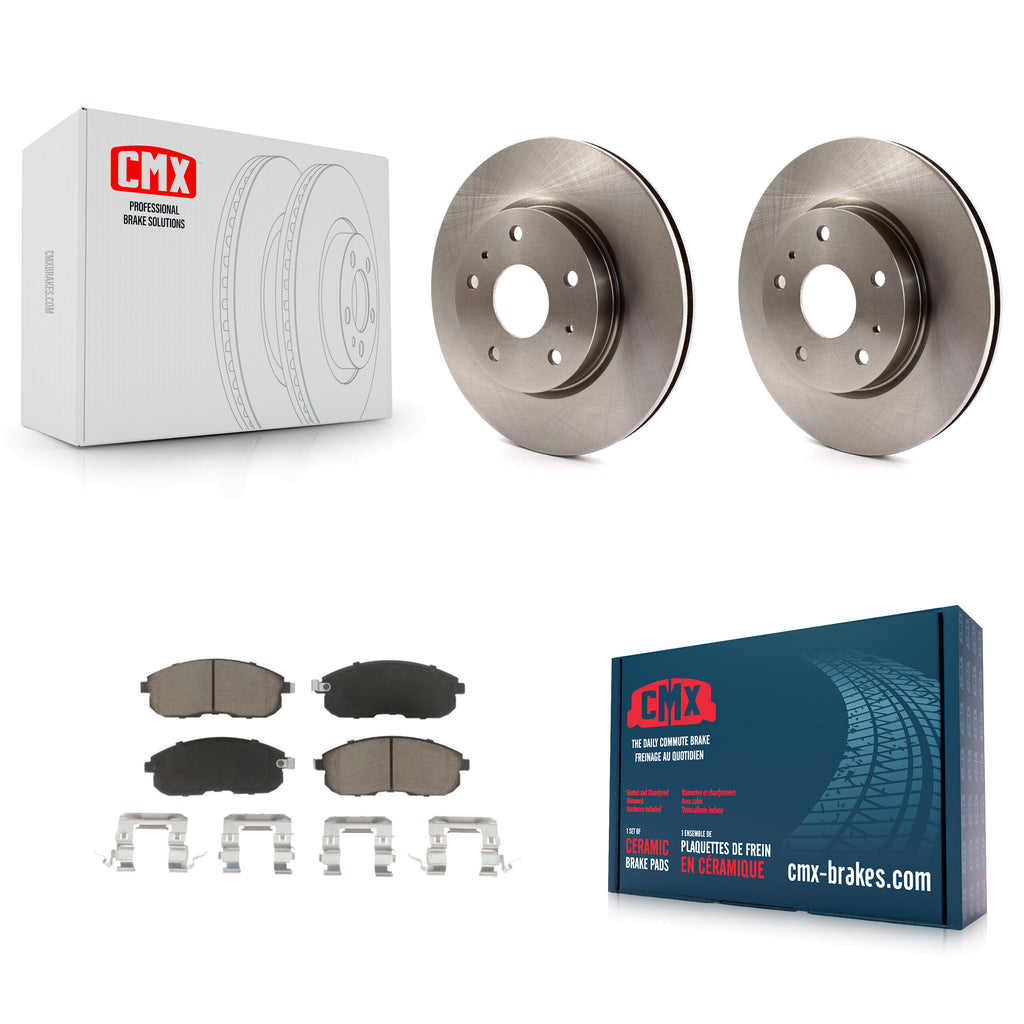 Front Disc Brake Rotors And Ceramic Pads Kit For Suzuki SX4 Crossover