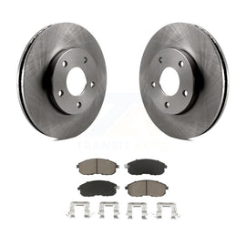 [Front] 2000-2001 Nissan Maxima INFINITI I30 Premium OE Brake Rotors & Ceramic Pads Kit For Max Braking
