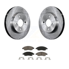 Charger l&#39;image dans la galerie, Front Disc Brake Rotors And Ceramic Pads Kit For Nissan Versa Note Micra