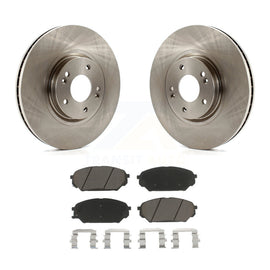 [Front] 2007-2012 Hyundai Veracruz Premium OE Brake Rotors & Ceramic Pads Kit For Max Braking
