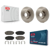[Front] 2007-2012 Hyundai Veracruz Premium OE Brake Rotors & Ceramic Pads Kit For Max Braking