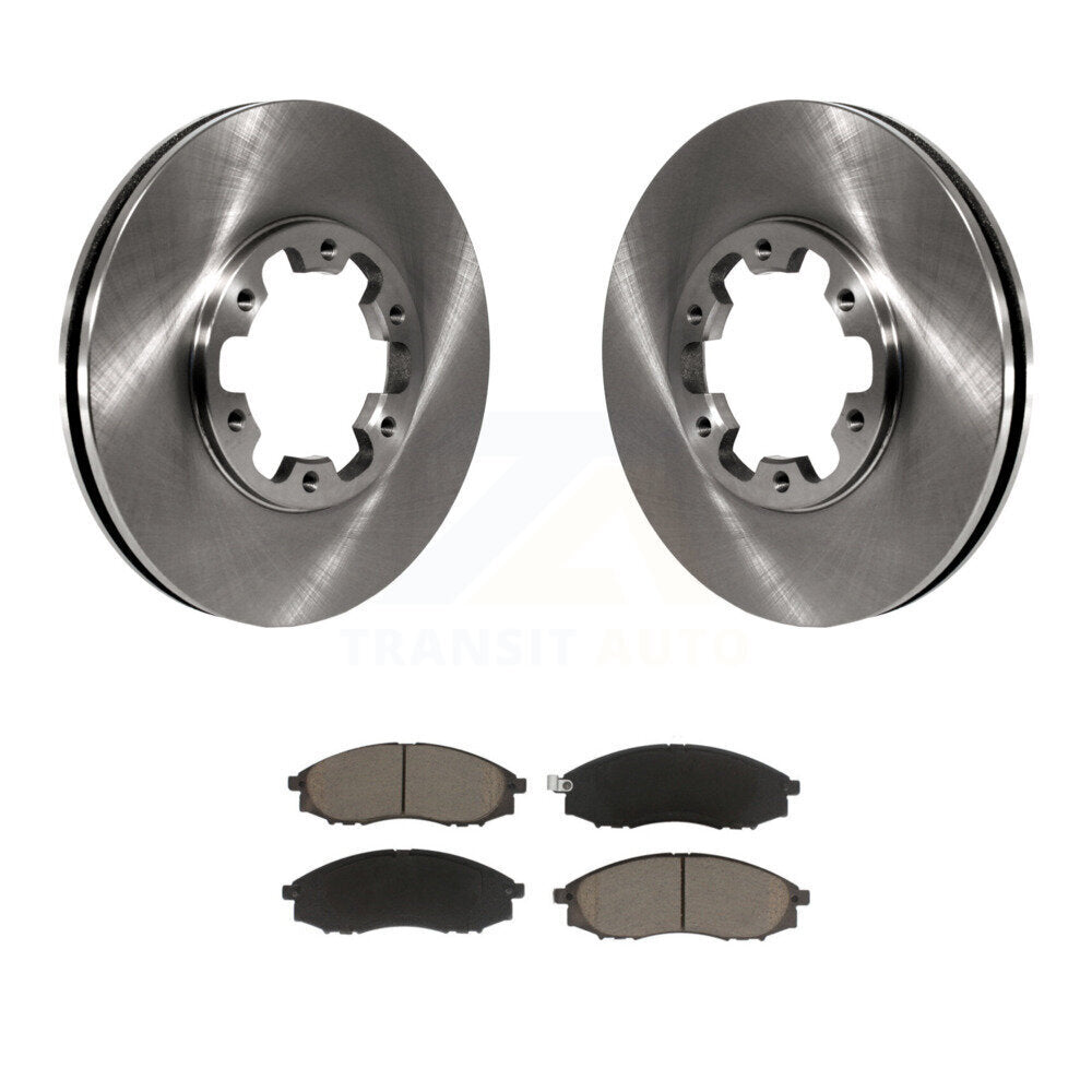 Front Disc Brake Rotors And Ceramic Pads Kit For Nissan Xterra Frontier