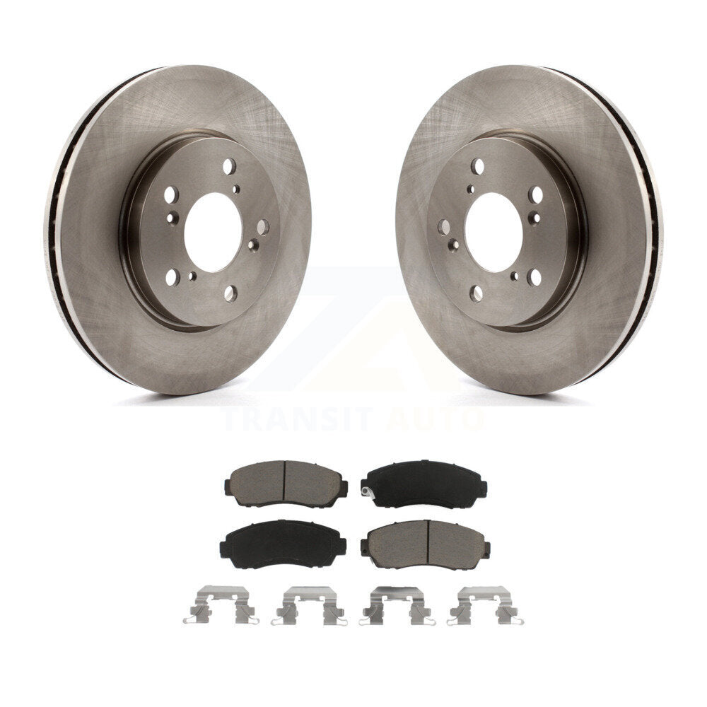 Front Disc Brake Rotors And Ceramic Pads Kit For 2005-2010 Honda Odyssey