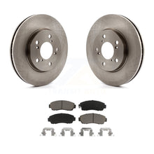 Charger l&#39;image dans la galerie, Front Disc Brake Rotors And Ceramic Pads Kit For 2005-2010 Honda Odyssey