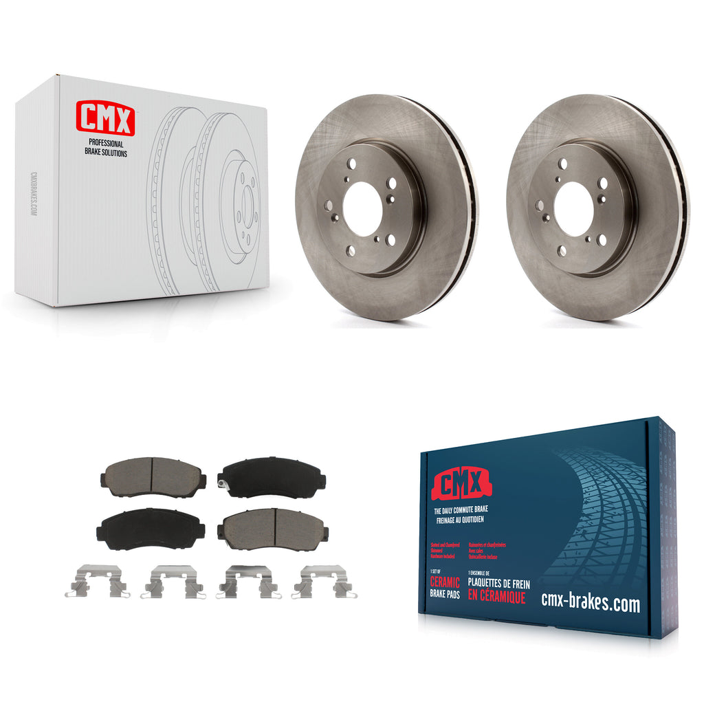 [Front] 2005-2010 Honda Odyssey Premium OE Brake Rotors & Ceramic Pads Kit For Max Braking