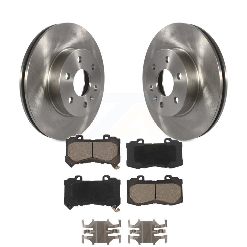 Front Brake Rotors & Ceramic Pad Kit For 2015-2020 Chevrolet Colorado GMC Canyon