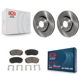 [Front] 2007-2009 Kia Rondo Premium OE Brake Rotors & Ceramic Pads Kit For Max Braking