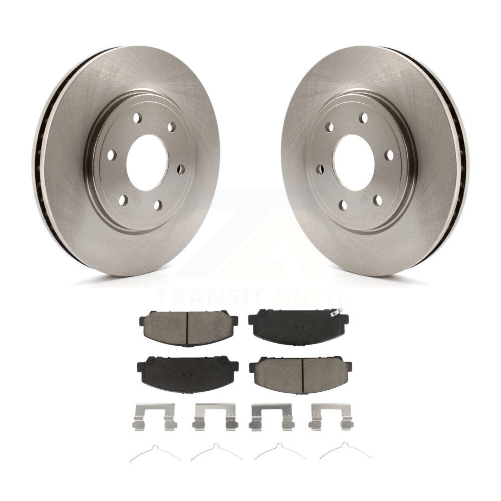 Front Disc Brake Rotors And Ceramic Pads Kit For Suzuki Equator