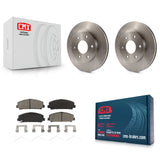 Front Disc Brake Rotors And Ceramic Pads Kit For INFINITI QX56