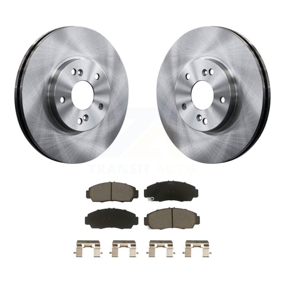 Front Disc Brake Rotors And Ceramic Pads Kit For Honda Accord Acura TL TSX CL