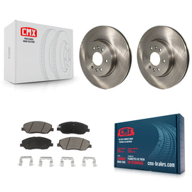 [Front] 2009-2011 Kia Borrego Premium OE Brake Rotors & Ceramic Pads Kit For Max Braking