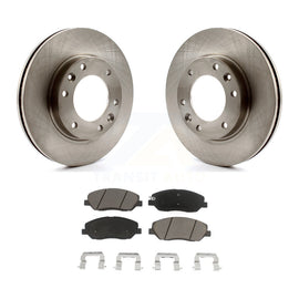 Front Disc Brake Rotors And Ceramic Pads Kit For Kia Sedona Hyundai Entourage