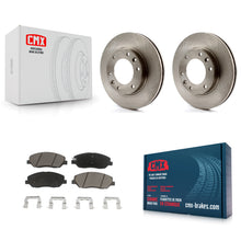Charger l'image dans la galerie, Front Disc Brake Rotors And Ceramic Pads Kit For Kia Sedona Hyundai Entourage
