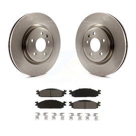 [Front] 2009-2010 Lincoln MKS Premium OE Brake Rotors & Ceramic Pads Kit For Max Braking