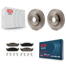 Charger l'image dans la galerie, [Front] 2009-2010 Lincoln MKS Premium OE Brake Rotors &amp; Ceramic Pads Kit For Max Braking