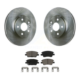 Front Disc Brake Rotors And Ceramic Pad Kit For Chevrolet Cruze Volt Bolt EV EUV