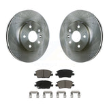 Front Disc Brake Rotors And Ceramic Pad Kit For Chevrolet Cruze Volt Bolt EV EUV