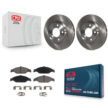 Load image into Gallery viewer, Front Disc Brake Rotors And Ceramic Pads Kit For Ford Mustang