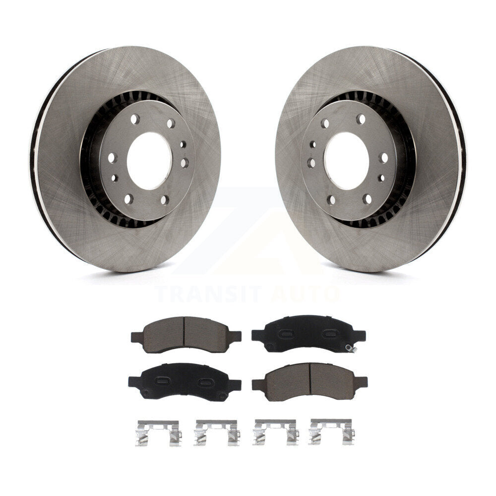 Front Brake Rotor Ceramic Pad Kit For Chevrolet Trailblazer GMC Envoy EXT XL SSR