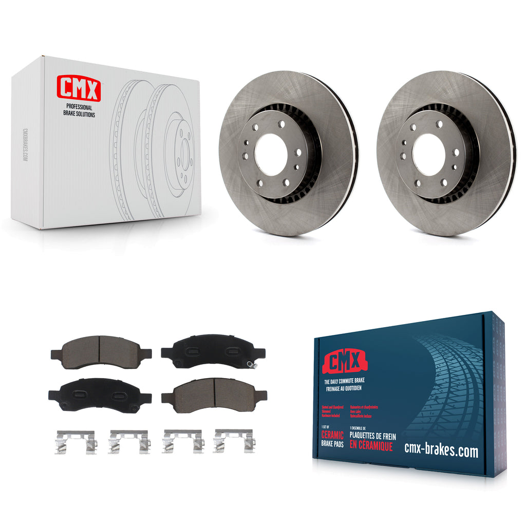 Front Brake Rotor Ceramic Pad Kit For Chevrolet Trailblazer GMC Envoy EXT XL SSR