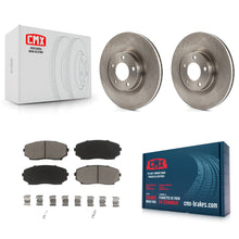 Charger l'image dans la galerie, Front Disc Brake Rotors And Ceramic Pads Kit For Ford Edge Lincoln MKX
