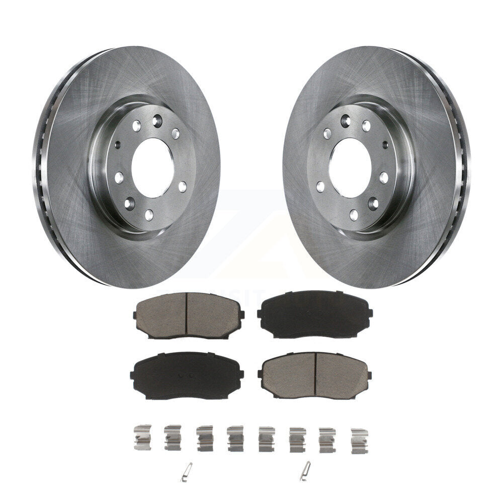 Front Disc Brake Rotors And Ceramic Pad Kit For Ford Edge Mazda CX-7 Lincoln MKX