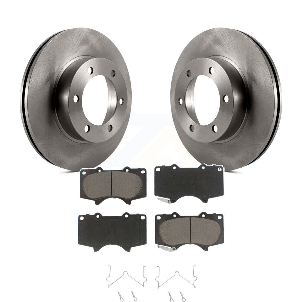 Front Disc Brake Rotors And Ceramic Pads Kit For Toyota Tundra Sequoia