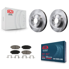 [Front] 2016-2021 Mazda CX-3 FWD Premium OE Brake Rotors & Ceramic Pads Kit For Max Braking
