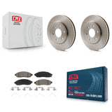 Front Disc Brake Rotor & Ceramic Pad Kit For Nissan Frontier Suzuki Equator 2.5L