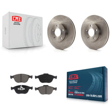 Charger l'image dans la galerie, [Front] 2010-2013 Ford Transit Connect Premium OE Brake Rotors &amp; Ceramic Pads Kit For Max Braking