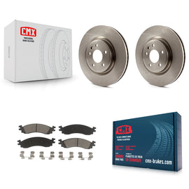 [Front] 2010-2012 Ford Taurus SHO Premium OE Brake Rotors & Ceramic Pads Kit For Max Braking