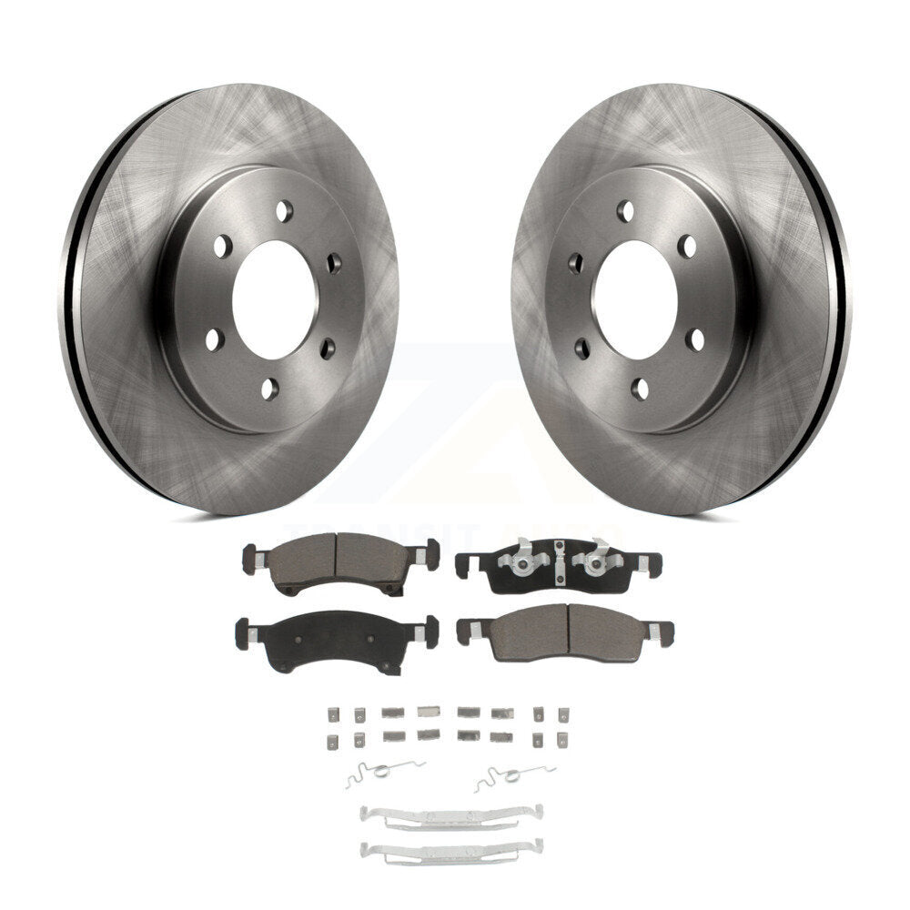 Front Disc Brake Rotor And Ceramic Pad Kit For Ford Expedition Lincoln Navigator