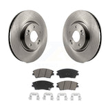 [Front] 2017-2021 Kia Sportage Turbocharged Premium OE Brake Rotors & Ceramic Pads Kit For Max Braking