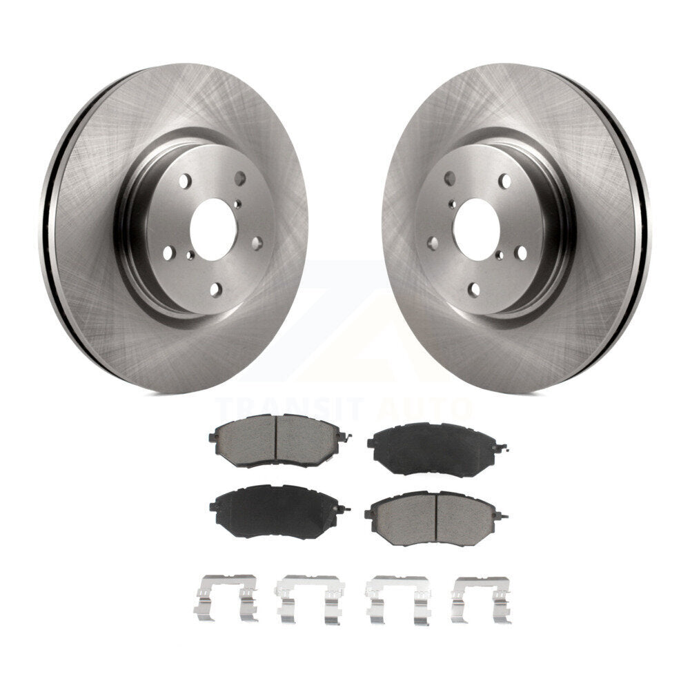 Front Disc Brake Rotors Ceramic Pad Kit For Subaru Outback Legacy WRX Tribeca B9