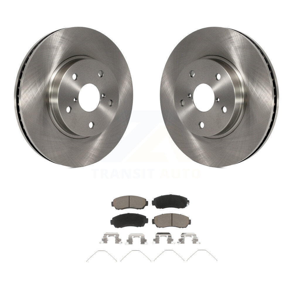 Front Disc Brake Rotors And Ceramic Pads Kit For 2016-2019 Subaru Legacy 2.5L